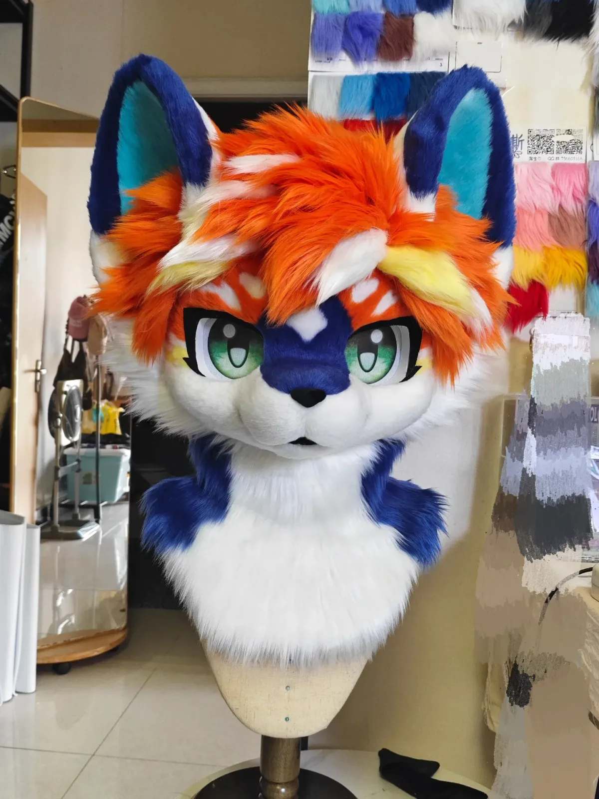 Tangerine Tide Kemono Fursuit Head thumbnail 2