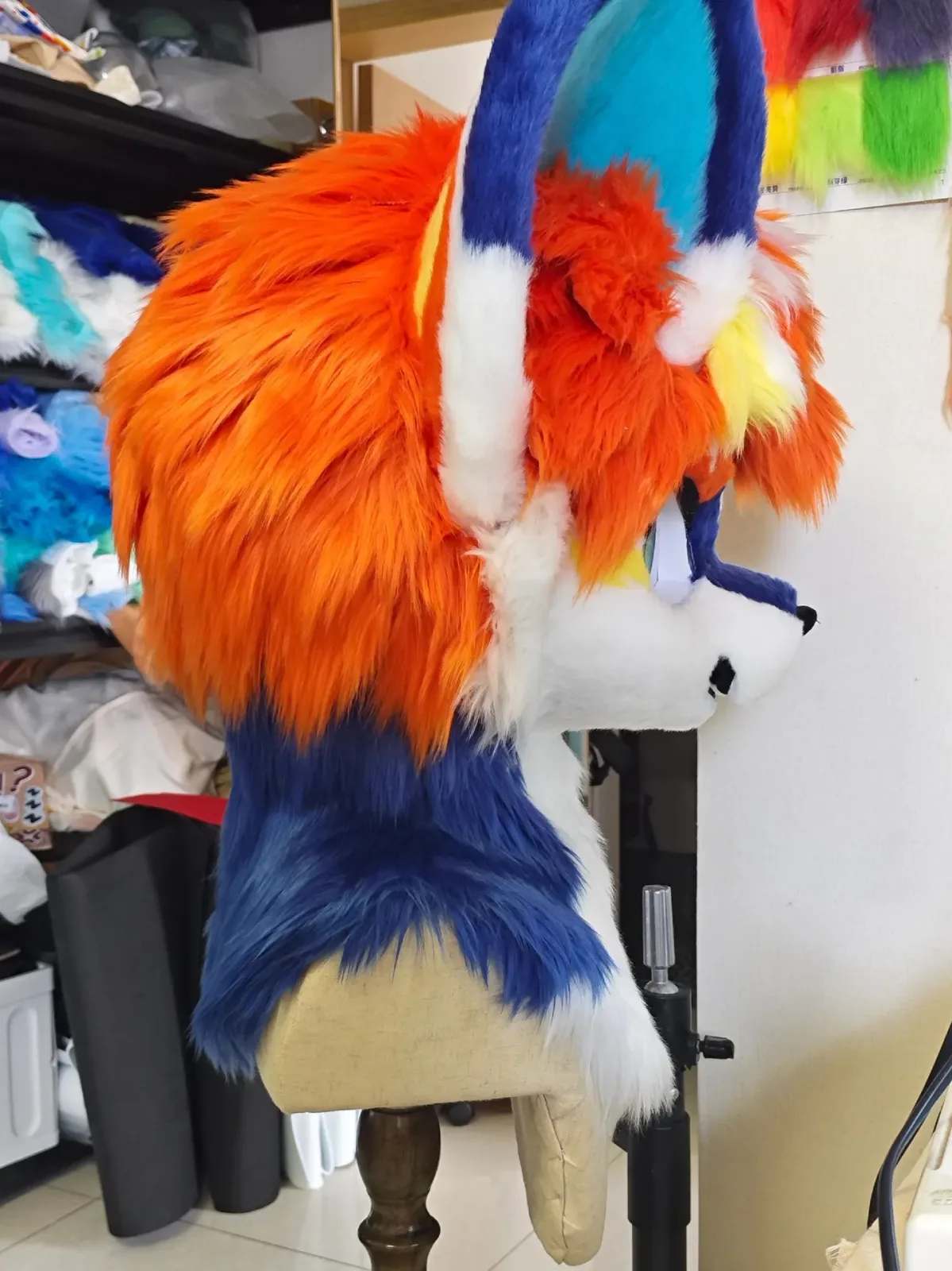 Tangerine Tide Kemono Fursuit Head thumbnail 5