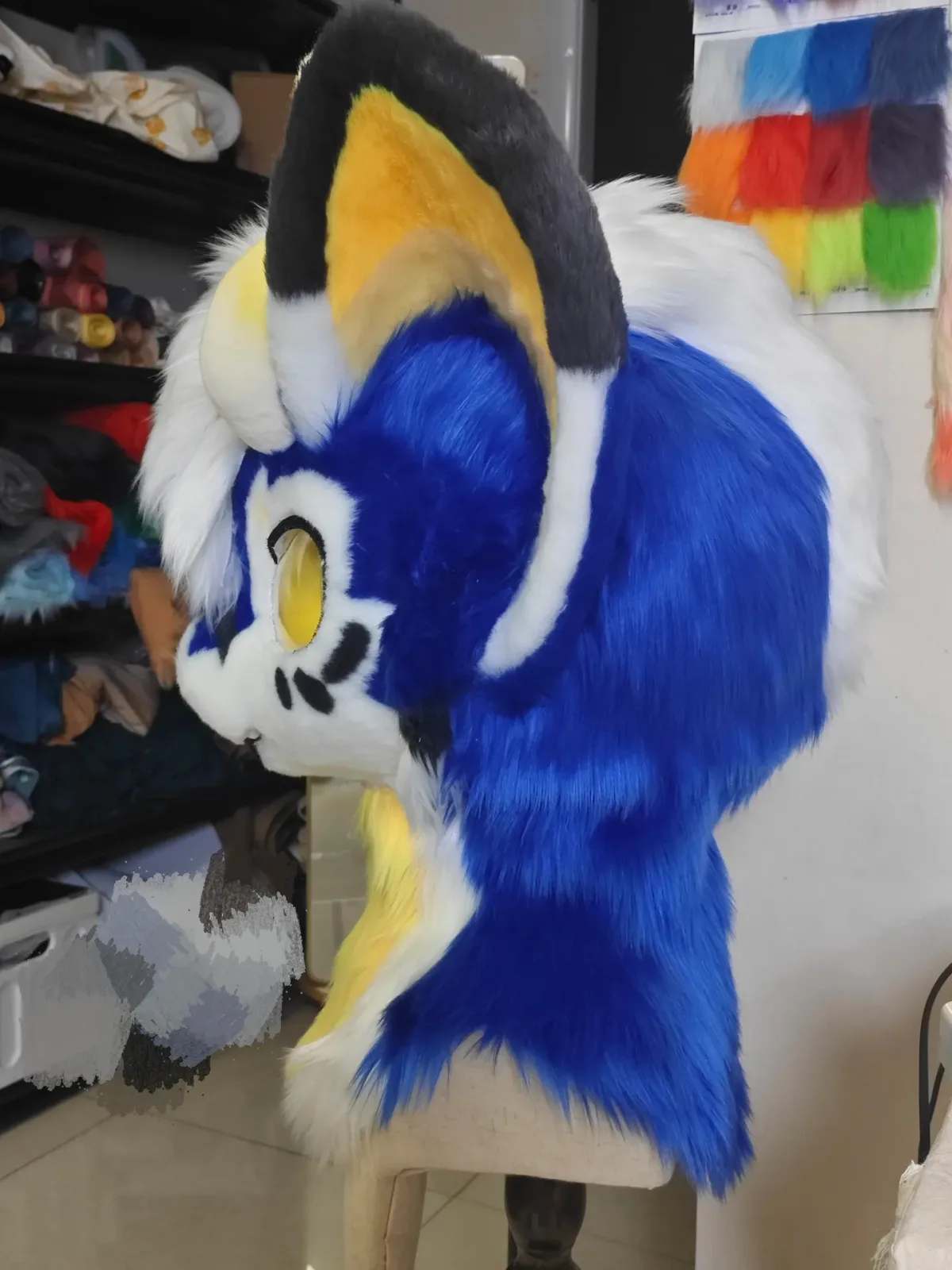 Thunder Horn Kemono Fursuit Head thumbnail 5