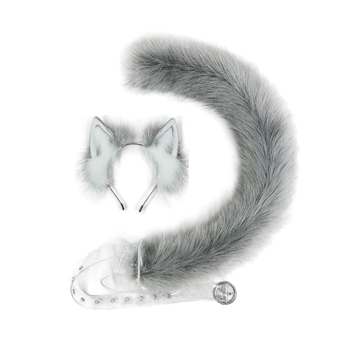 Twilight Whisper Kemono Cat Ear Product Name: Moonwhisker Kemono Cat Ear & Tail Bundle Tail Bundle thumbnail 3
