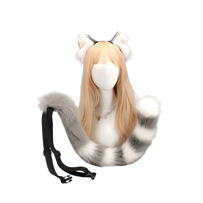 WhiskerCurl Cat Ear Product Name: WhiskerCurl Cat Ear & Tail Set Tail Cosplay Set thumbnail 2