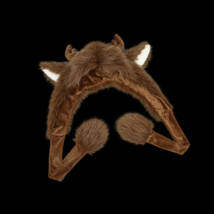 Woodland Reindeer Antler Faux-Fur Hat